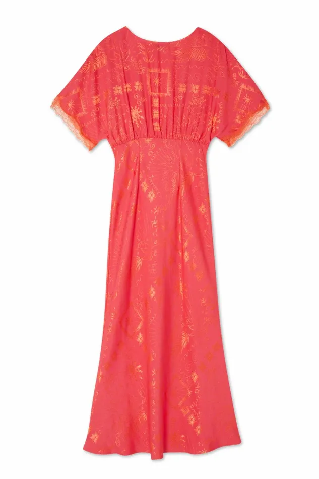 Never Fully Dressed Newness Pink Safari Thea Maxi Dress 8211 Women