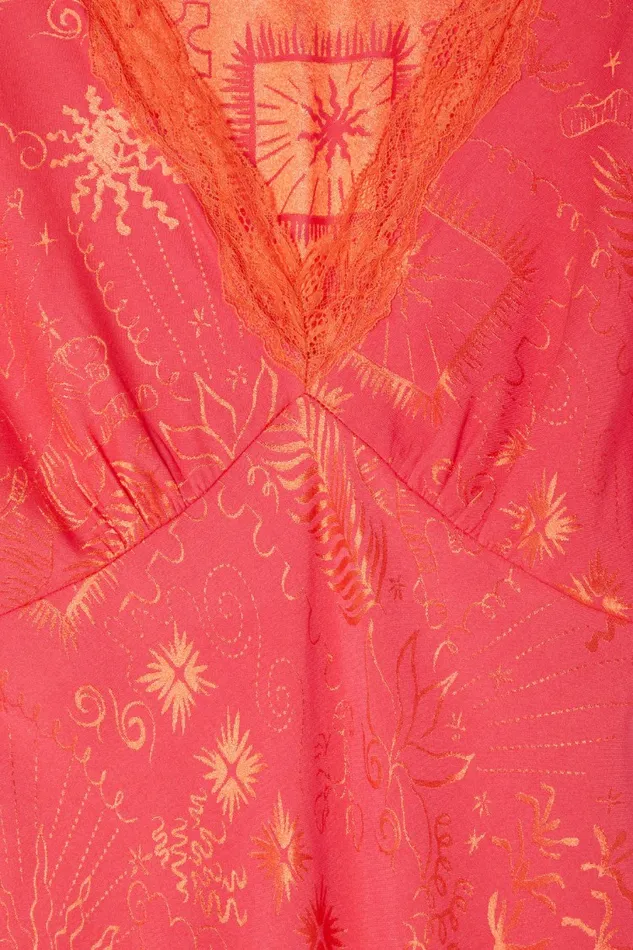 Never Fully Dressed Newness Pink Safari Thea Maxi Dress 8211 Women