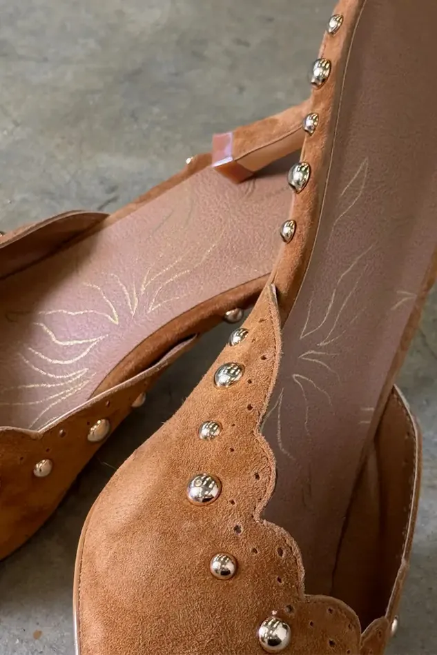 Never Fully Dressed Newness Suede Scallop City Mules 8211 Women
