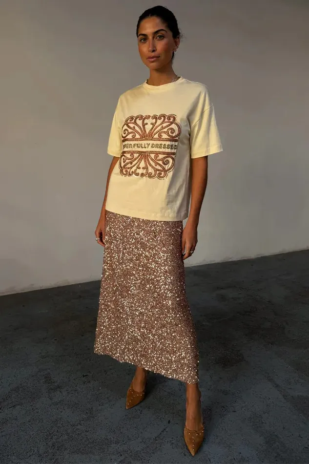 Never Fully Dressed Nfd Classics Gold Sequin Dorris Skirt 8211 Women Never Fully Dressed Nfd Classics Gold Sequin Dorris Skirt 8211 Women