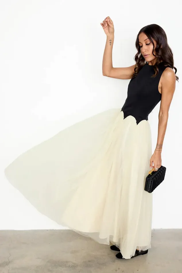 Never Fully Dressed Petite Black And Cream Monika Dress Petite 8211 Women