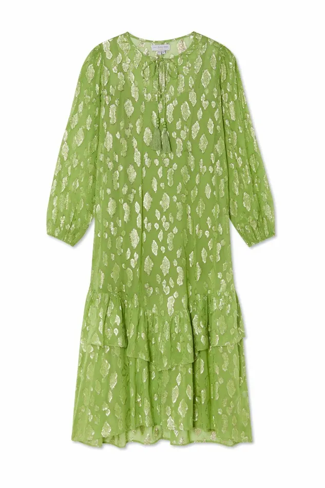 Never Fully Dressed Petite Green Jacquard Harmony Dress Petite 8211 Women