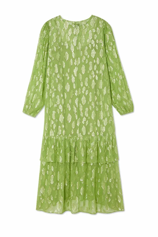 Never Fully Dressed Petite Green Jacquard Harmony Dress Petite 8211 Women