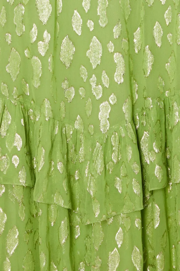 Never Fully Dressed Petite Green Jacquard Harmony Dress Petite 8211 Women