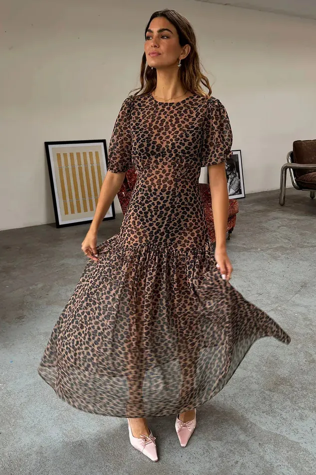 Never Fully Dressed Petite Leopard Lucia Dress Petite 8211 Women