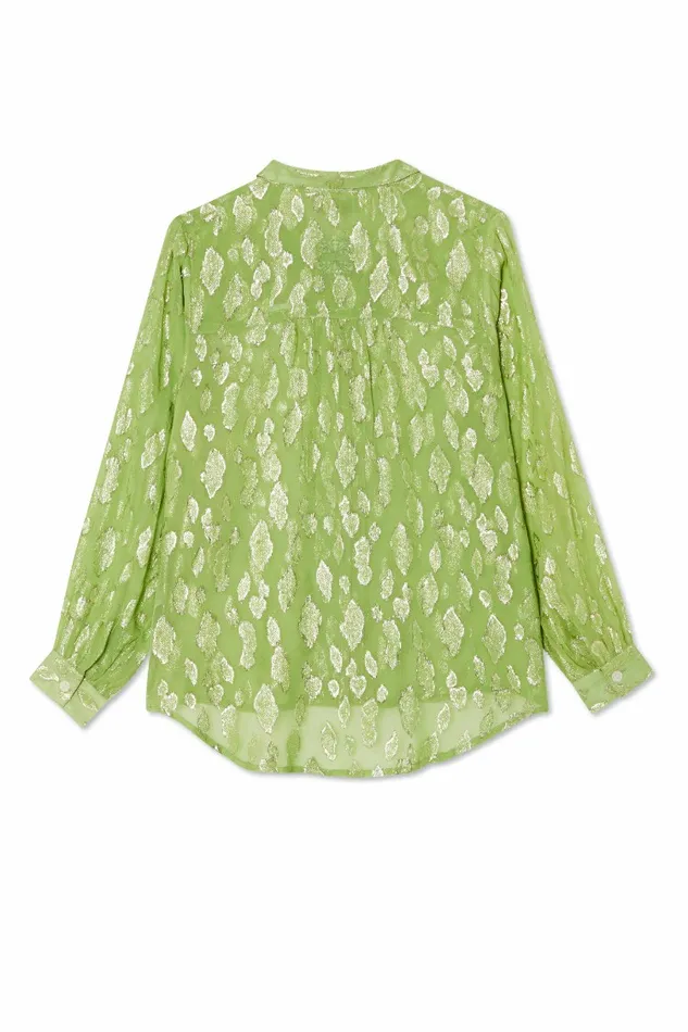 Never Fully Dressed Shirts Green Jacquard Miley Shirt 8211 Women