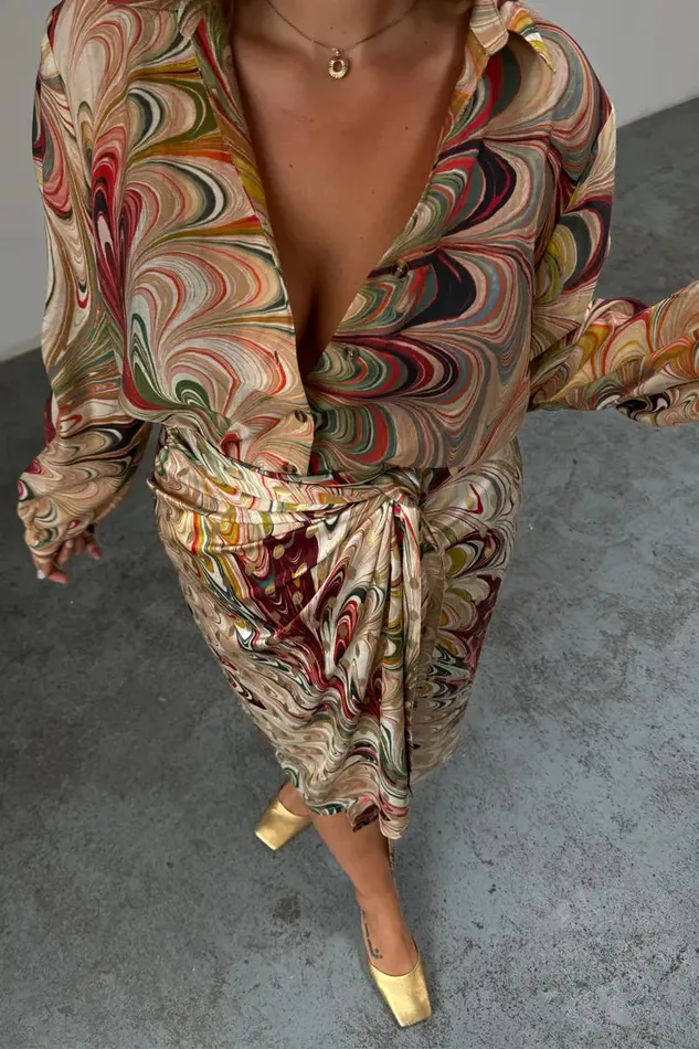 Never Fully Dressed Shirts Multi Marble Miley Shirt 8211 Women