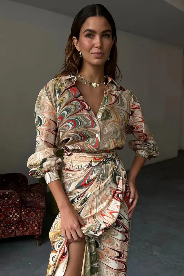 Never Fully Dressed Shirts Multi Marble Miley Shirt 8211 Women
