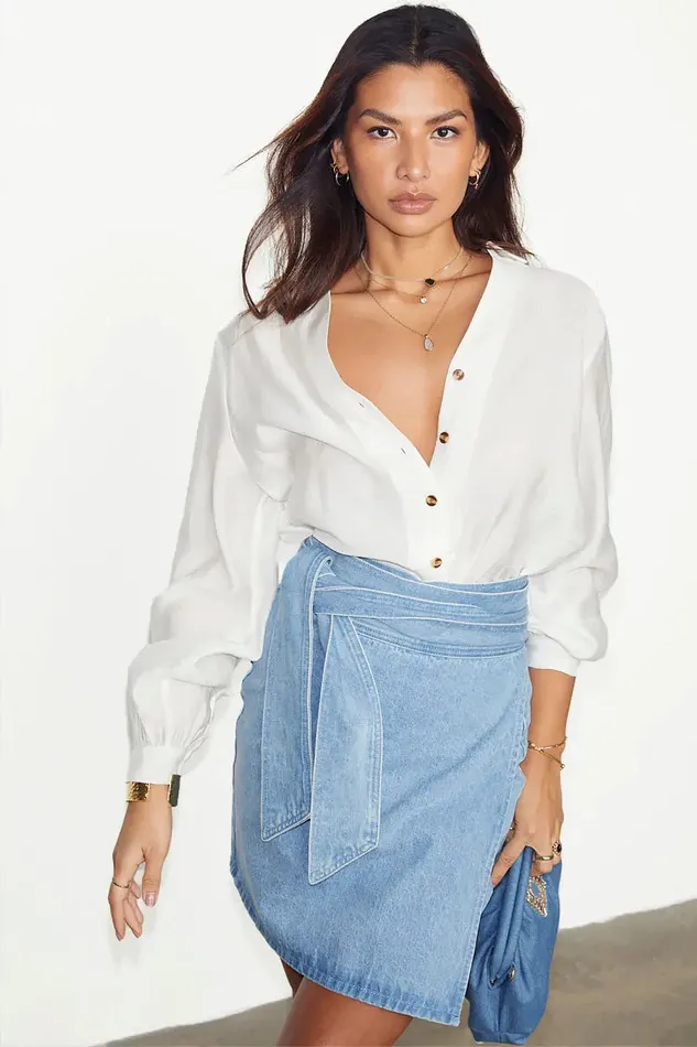 Never Fully Dressed Skirts Denim Mini Jaspre Skirt 8211 Women