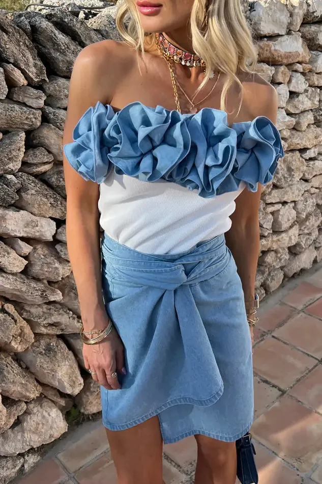 Never Fully Dressed Skirts Denim Mini Jaspre Skirt 8211 Women
