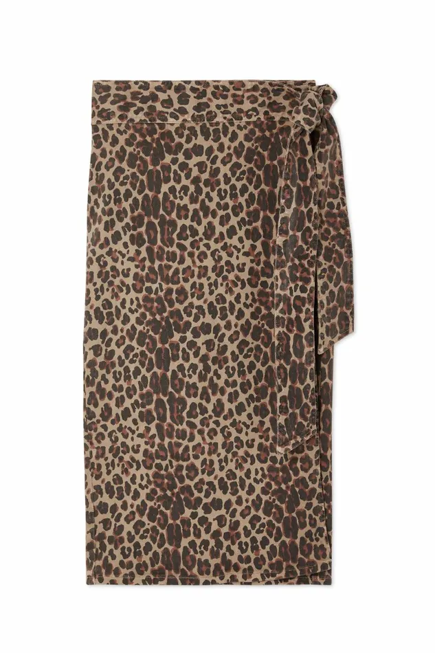 Never Fully Dressed Skirts Leopard Lucia Denim Jaspre Skirt 8211 Women