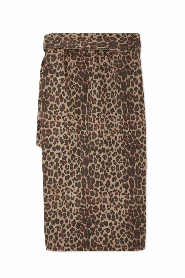 Never Fully Dressed Skirts Leopard Lucia Denim Jaspre Skirt 8211 Women