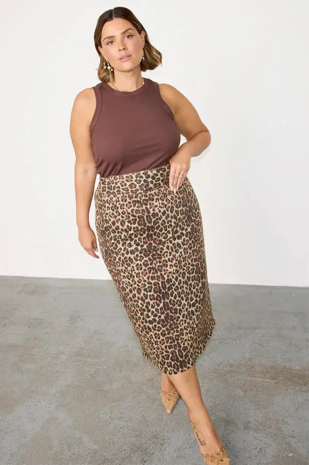 Never Fully Dressed Skirts Leopard Lucia Denim Jaspre Skirt 8211 Women