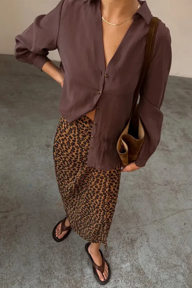 Never Fully Dressed Skirts Leopard Sheer Jaspre Skirt 8211 Women