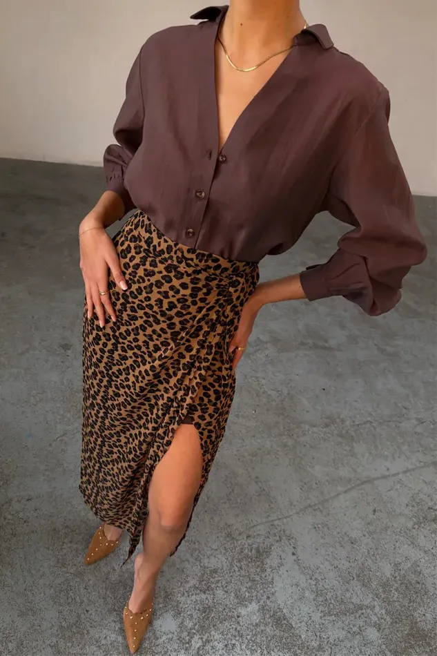 Never Fully Dressed Skirts Leopard Sheer Jaspre Skirt 8211 Women