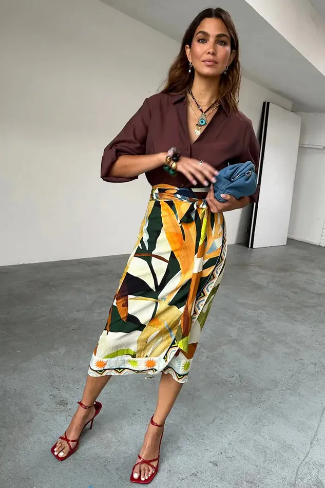 Never Fully Dressed Skirts Palm Leaf Jaspre Skirt 8211 Women