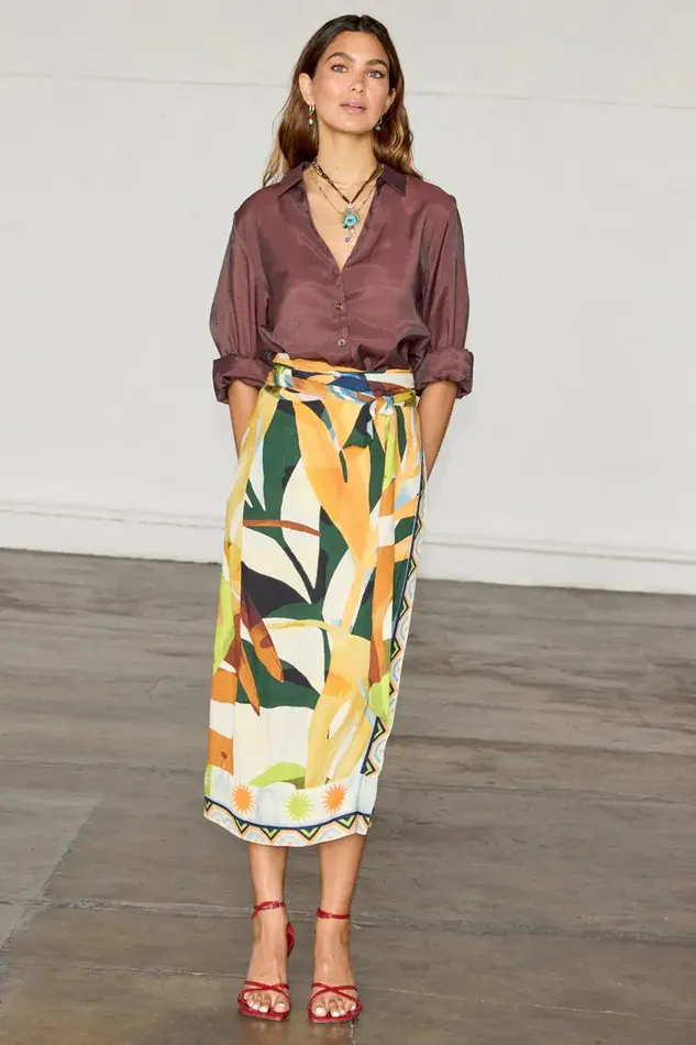 Never Fully Dressed Skirts Palm Leaf Jaspre Skirt 8211 Women