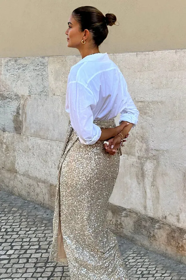 Never Fully Dressed Skirts Sequin Maxi Wrap Jaspre Skirt Petite 8211 Women