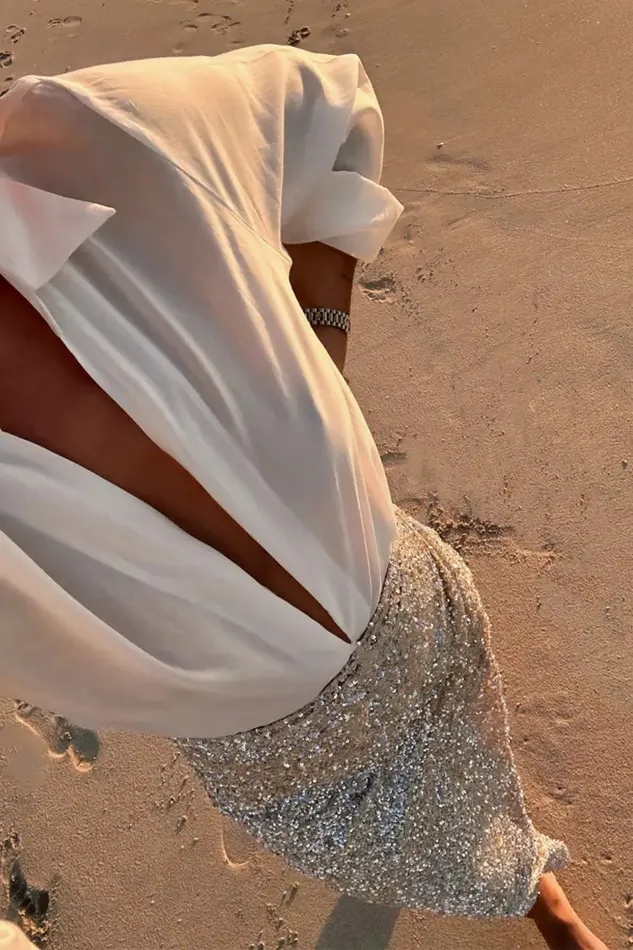 Never Fully Dressed Skirts Sequin Maxi Wrap Jaspre Skirt Petite 8211 Women