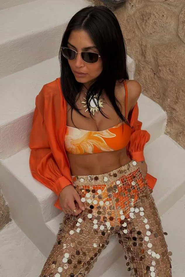 Never Fully Dressed Swim Orange Miley Shirt 8211 Women