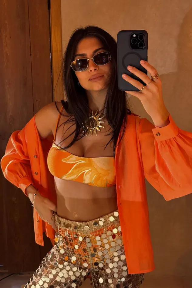 Never Fully Dressed Swim Orange Miley Shirt 8211 Women