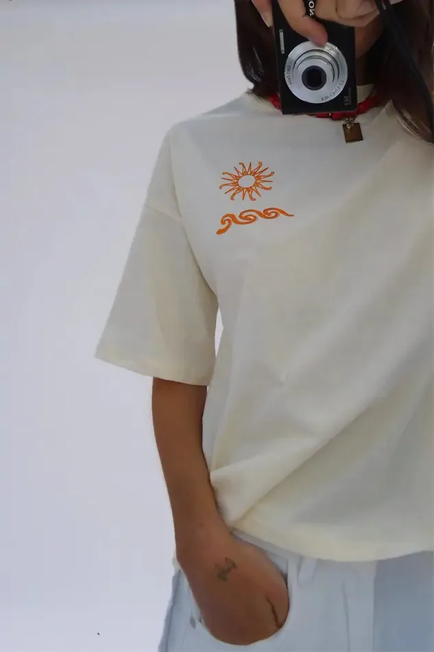 Never Fully Dressed Tops and TShirts Cream Mind Body And Soul TShirt 8211 Women