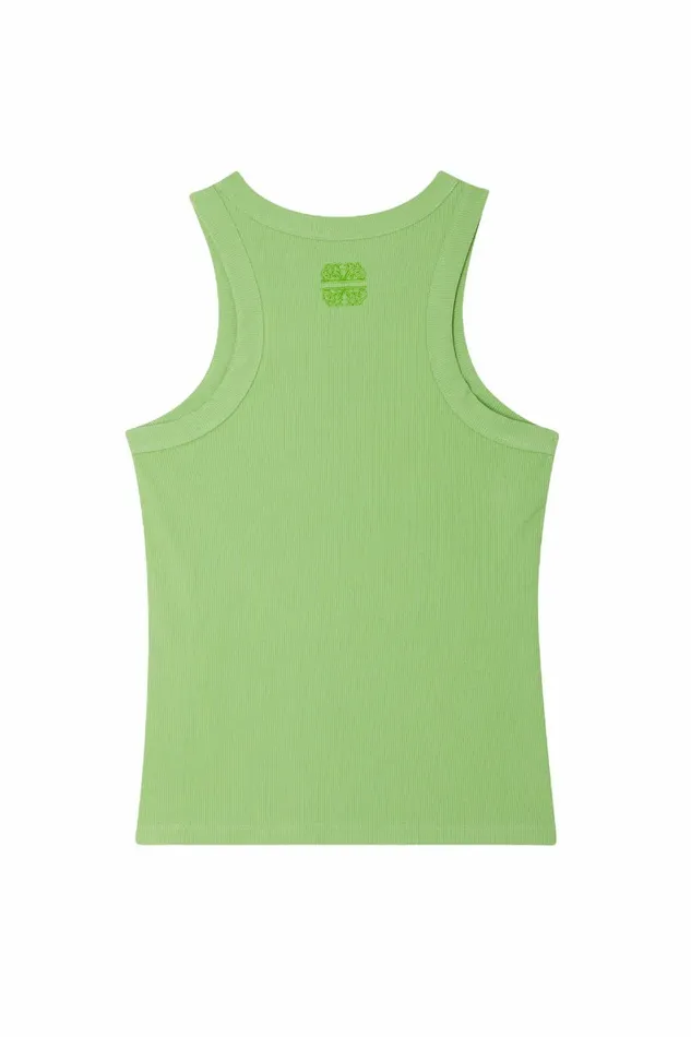 Never Fully Dressed Tops and TShirts Green Ribbed Tank Top 8211 Women