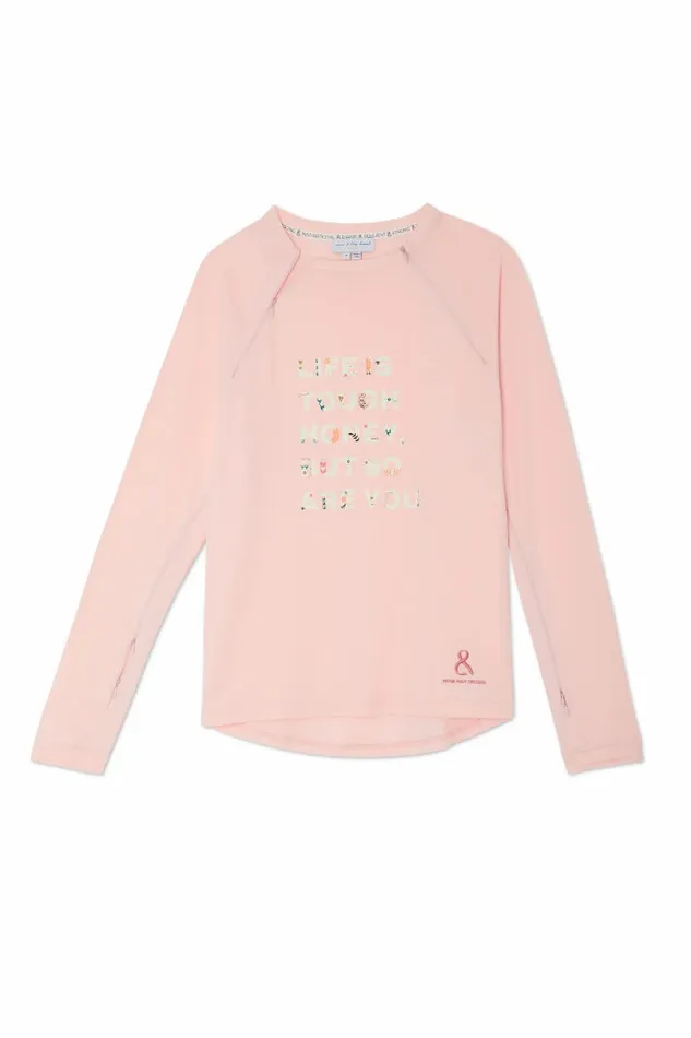 Never Fully Dressed Tops and TShirts Pink Life Is Tough Long Sleeve Accessible TShirt 8211 Women