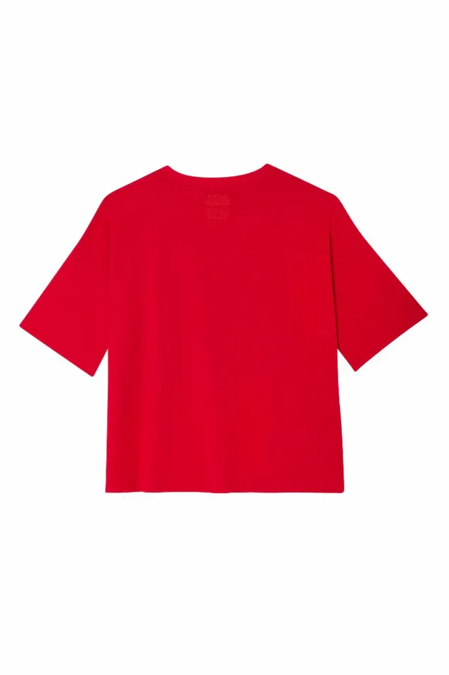 Never Fully Dressed Tops and TShirts Red NFD Tshirt 8211 Women