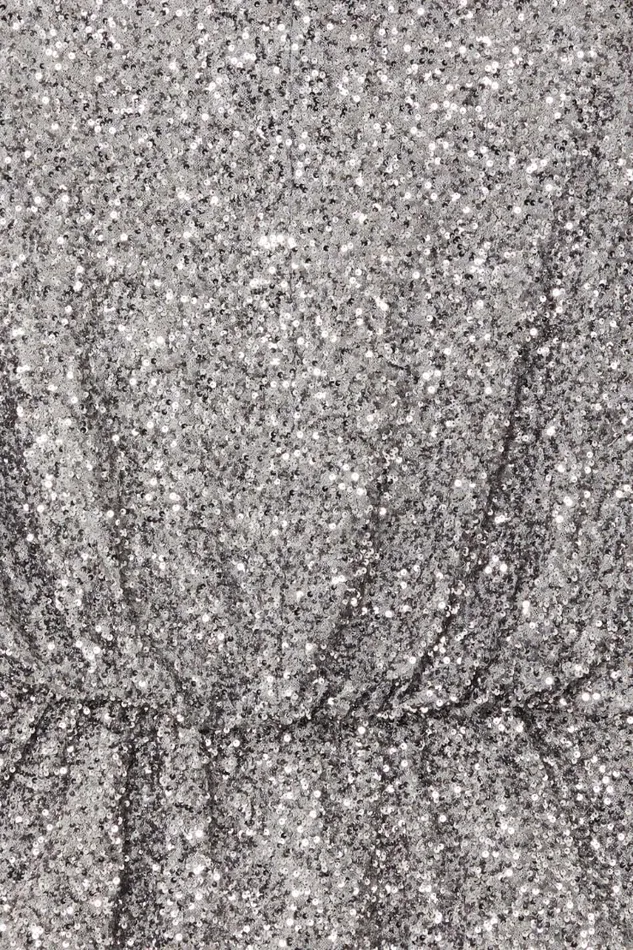 Never Fully Dressed Tops and TShirts Silver Sequin Tilly Top 8211 Women
