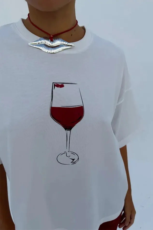 Never Fully Dressed Tops and TShirts Vino TShirt 8211 Women