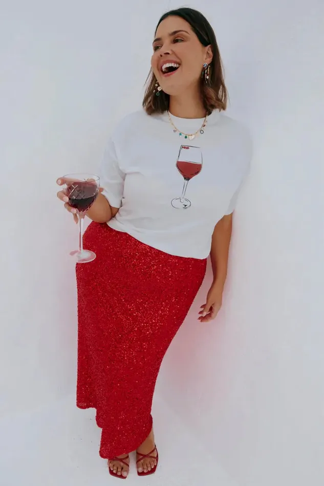 Never Fully Dressed Tops and TShirts Vino TShirt 8211 Women