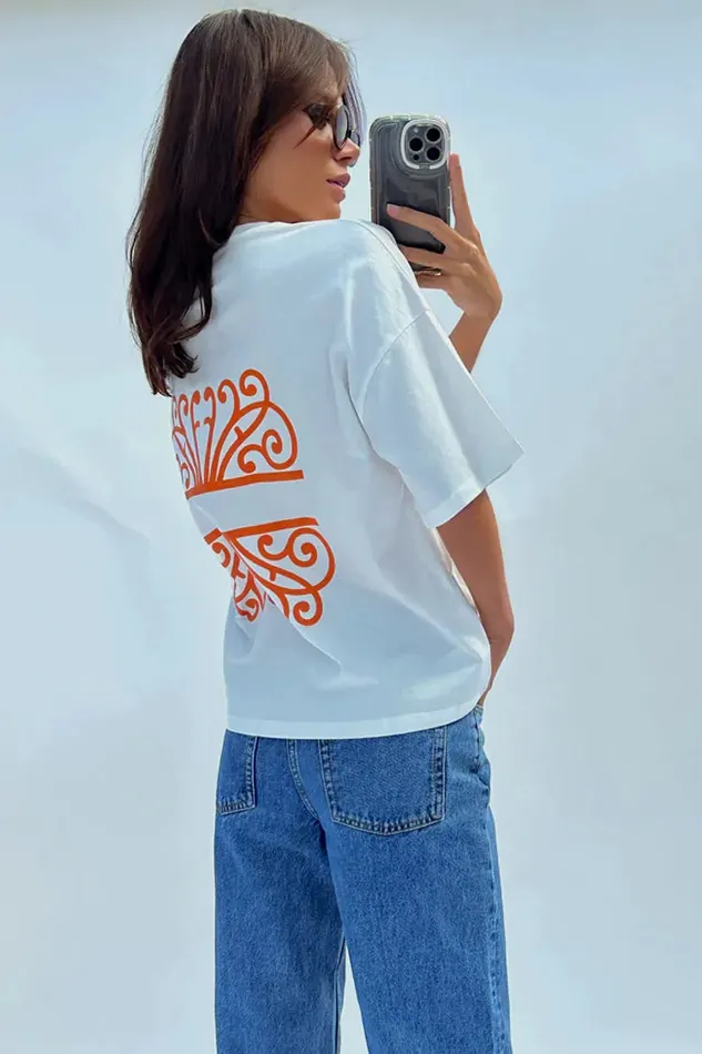 Never Fully Dressed Tops and TShirts White Logo Tshirt 8211 Women