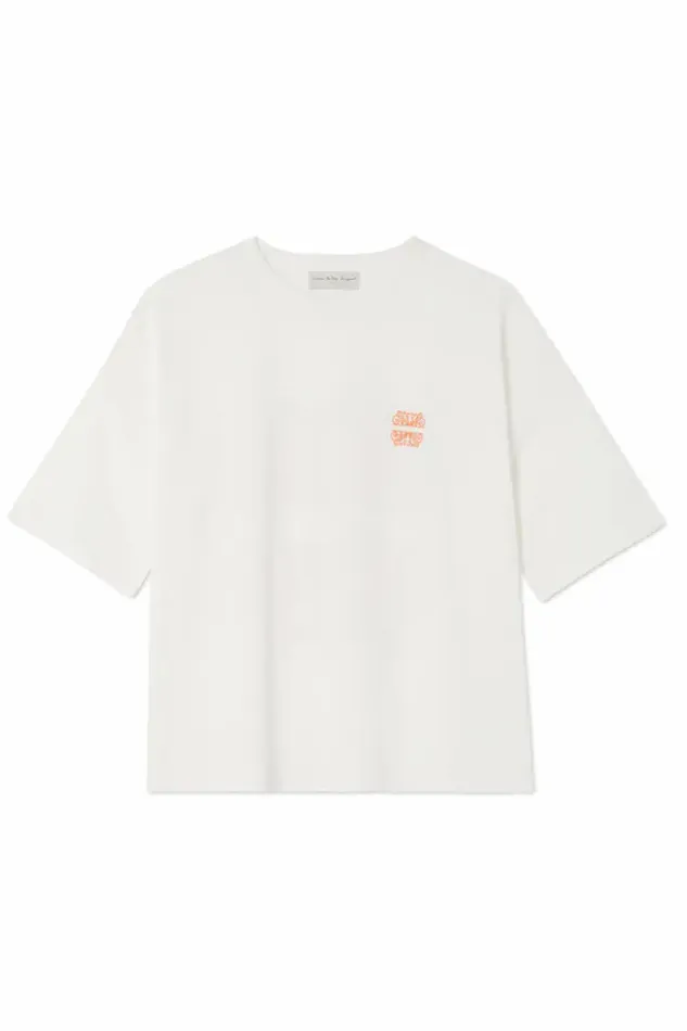 Never Fully Dressed Tops and TShirts White Logo Tshirt 8211 Women