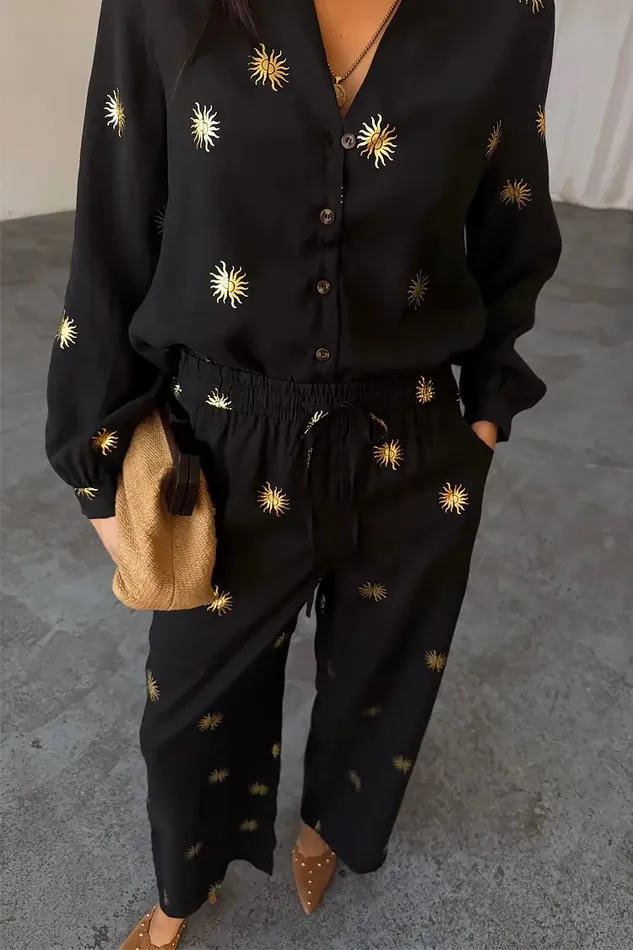 Never Fully Dressed Trousers and Shorts Gold Sun Elissa Trousers 8211 Women