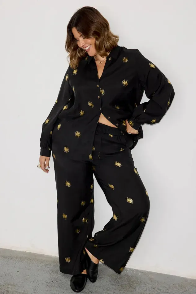 Never Fully Dressed Trousers and Shorts Gold Sun Elissa Trousers 8211 Women