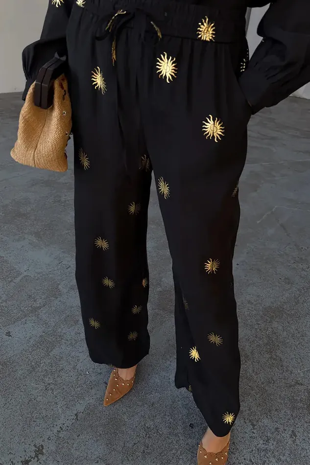 Never Fully Dressed Trousers and Shorts Gold Sun Elissa Trousers 8211 Women
