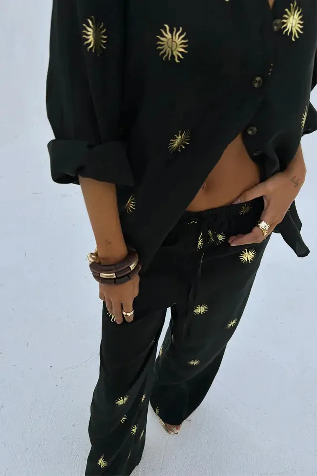 Never Fully Dressed Trousers and Shorts Gold Sun Elissa Trousers 8211 Women