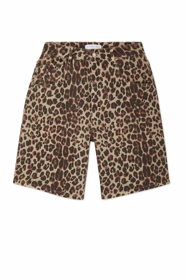 Never Fully Dressed Trousers and Shorts Leopard Lucia Scallop Pocket Long Shorts 8211 Women