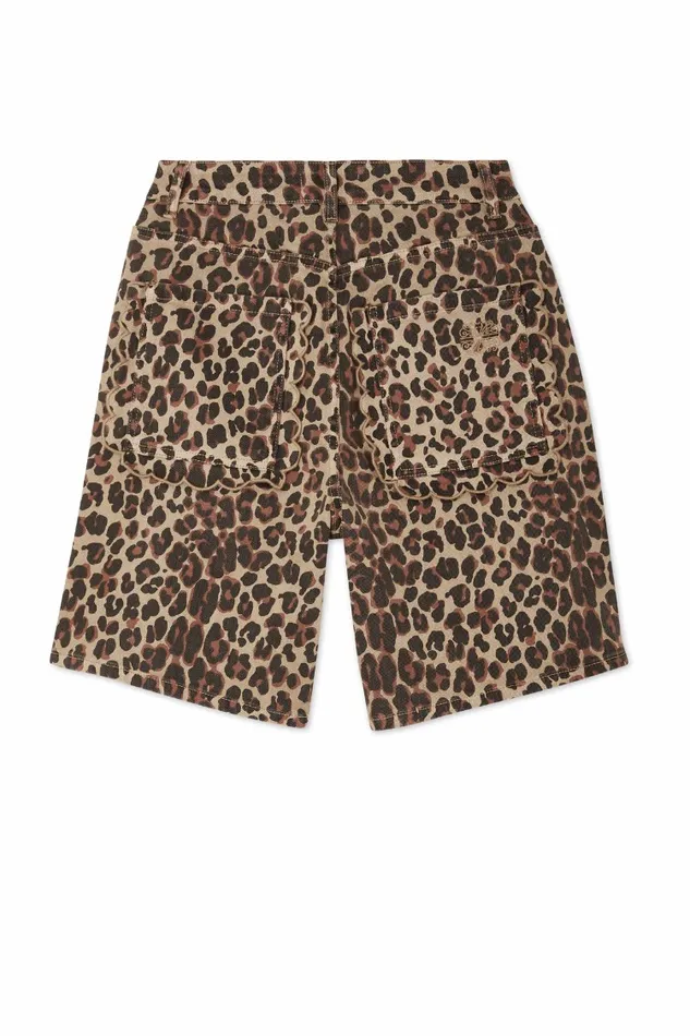 Never Fully Dressed Trousers and Shorts Leopard Lucia Scallop Pocket Long Shorts 8211 Women