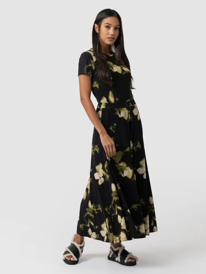 Nora ALine Skirt 8211 Green Aurora Green Aurora Women Saint And Sofia Skirts
