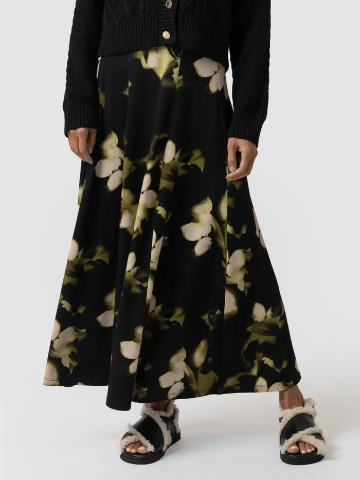 Nora ALine Skirt 8211 Green Aurora Green Aurora Women Saint And Sofia Skirts