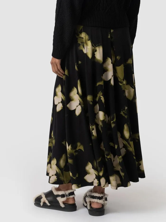 Nora ALine Skirt 8211 Green Aurora Green Aurora Women Saint And Sofia Skirts