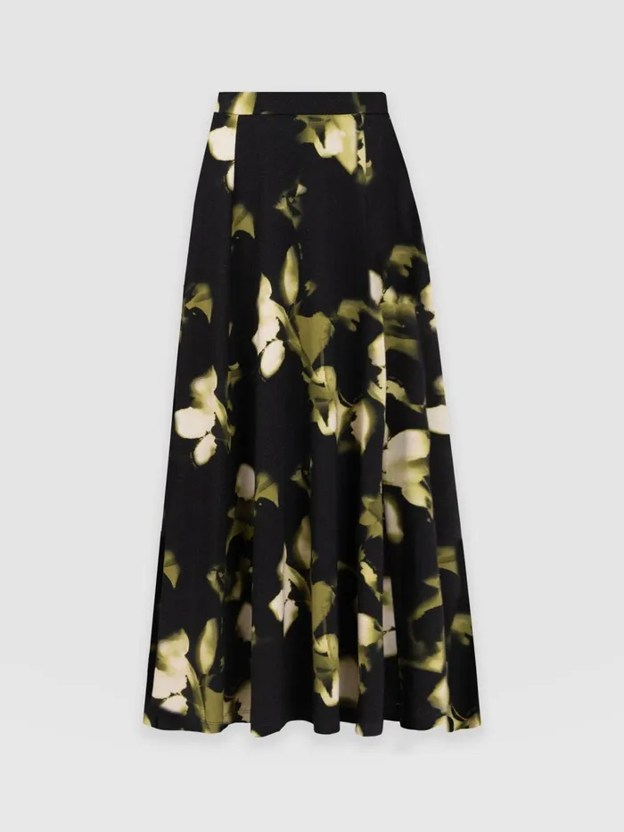 Nora ALine Skirt 8211 Green Aurora Green Aurora Women Saint And Sofia Skirts