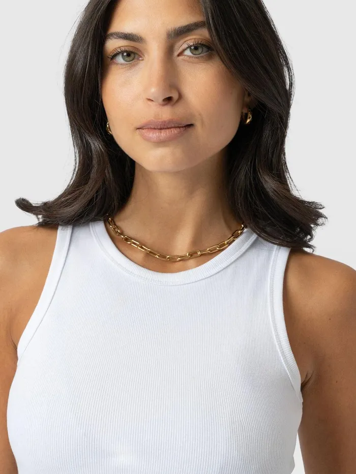 Nova Racer Vest 8211 White White Women Saint And Sofia TShirts and Tanks