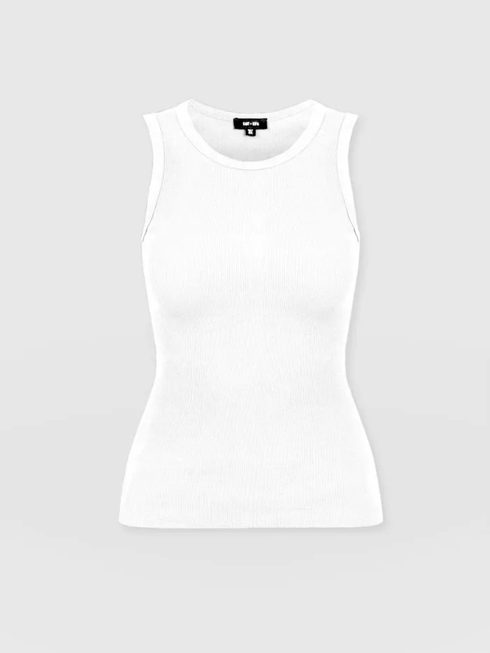 Nova Racer Vest 8211 White White Women Saint And Sofia TShirts and Tanks