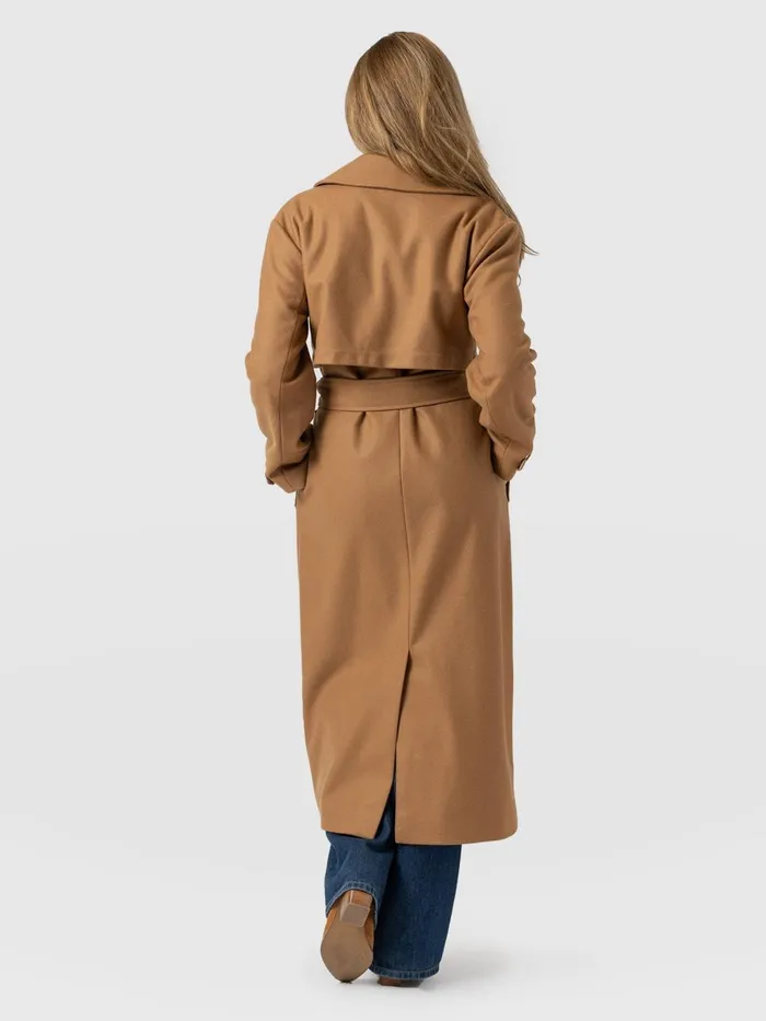 Odette Coat 8211 Camel Camel Women Saint And Sofia Coats and Jackets