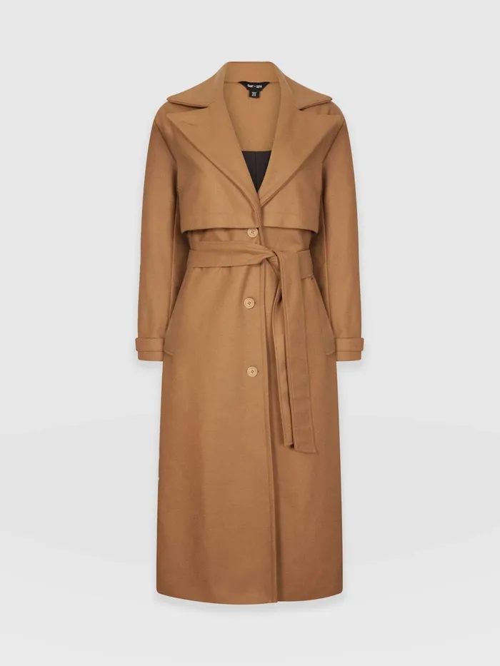 Odette Coat 8211 Camel Camel Women Saint And Sofia Coats and Jackets