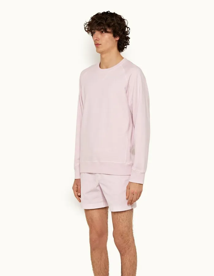 Orlebar Brown Day Shorts Men Bulldog Cotton Twill Conch Pink
