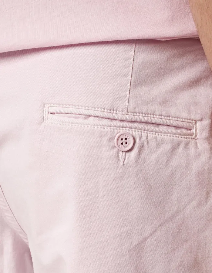 Orlebar Brown Day Shorts Men Bulldog Cotton Twill Conch Pink
